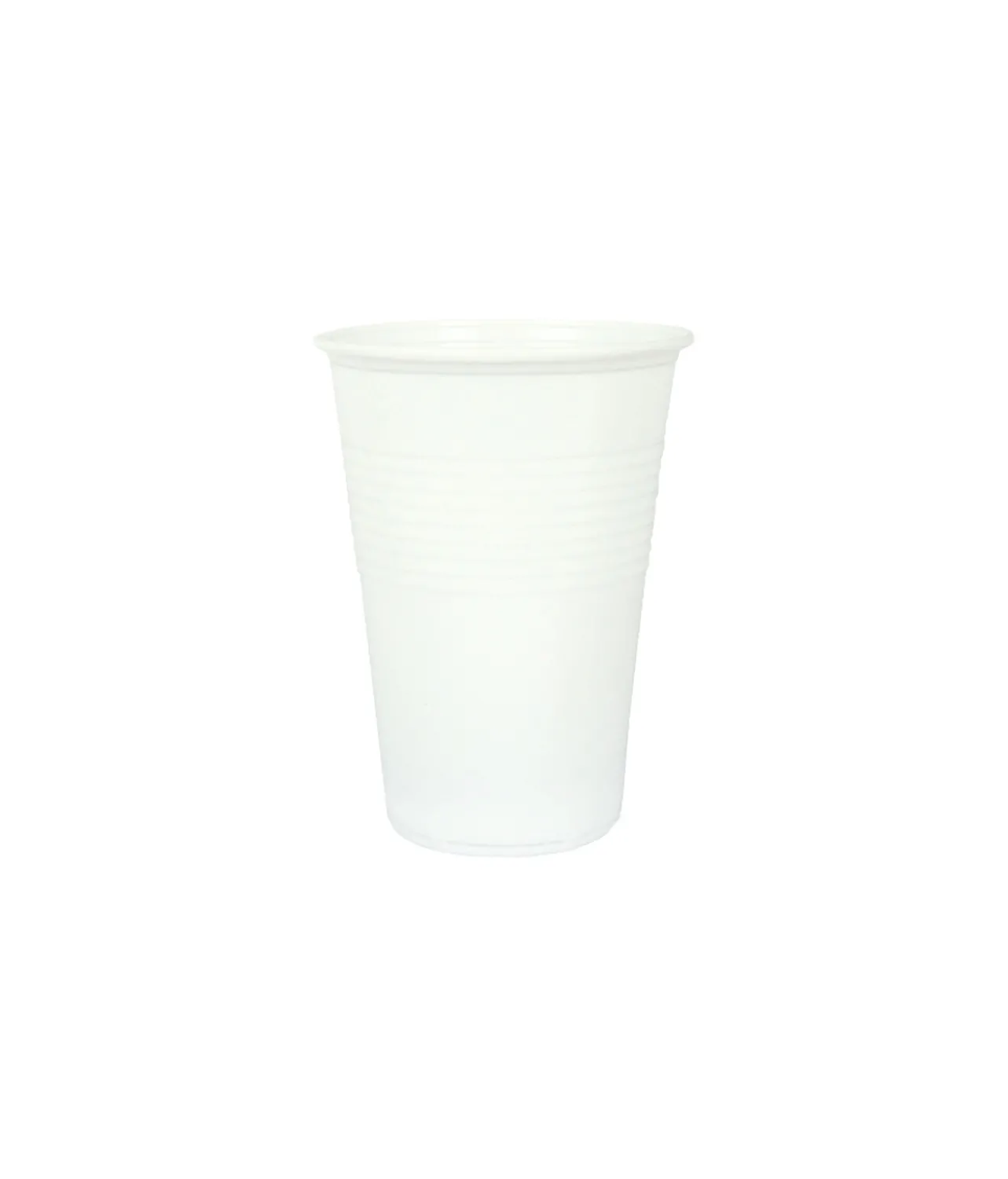 White PP Plastic Cups 16oz 25pk