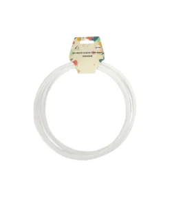 White PP Plastic Toss Rings 20cm 6pc