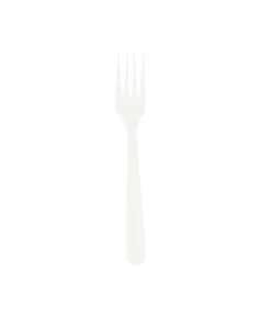 White PP Reusable Forks 50pc 18cm