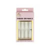 White Press On Nails 24pc