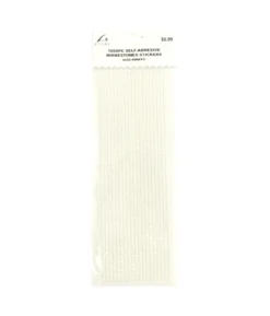White Rhinestones Stickers 4mm 1000pc