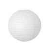 White Round Paper Lantern 8in