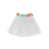 White Short Hula Skirt 40cm