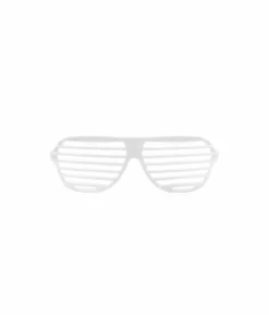 White Shutter Shade Glasses