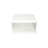 White Single Layer Transparent Cake Box 6in