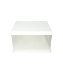 White Single Layer Transparent Cake Box 10in
