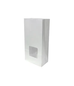 White Treat Bag With Window 10pc