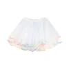 White Tutu With Rainbow Fringe
