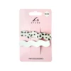 White Wave Design Hair Clip Set 2pk