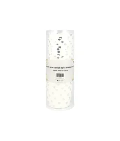 White With Silver Dots Baking Cups 24pc