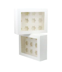12 Window Cupcake Box 34 x 26 x 10cm 2pk
