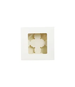 4 Window Cupcake Box 17.8 x 17.8 x 7.5cm 2pk