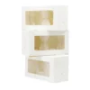 2 Window Cupcake Box 16 x 9 x 7.5cm 3pk