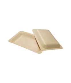 Wooden Rectangle Plate Large 6pc