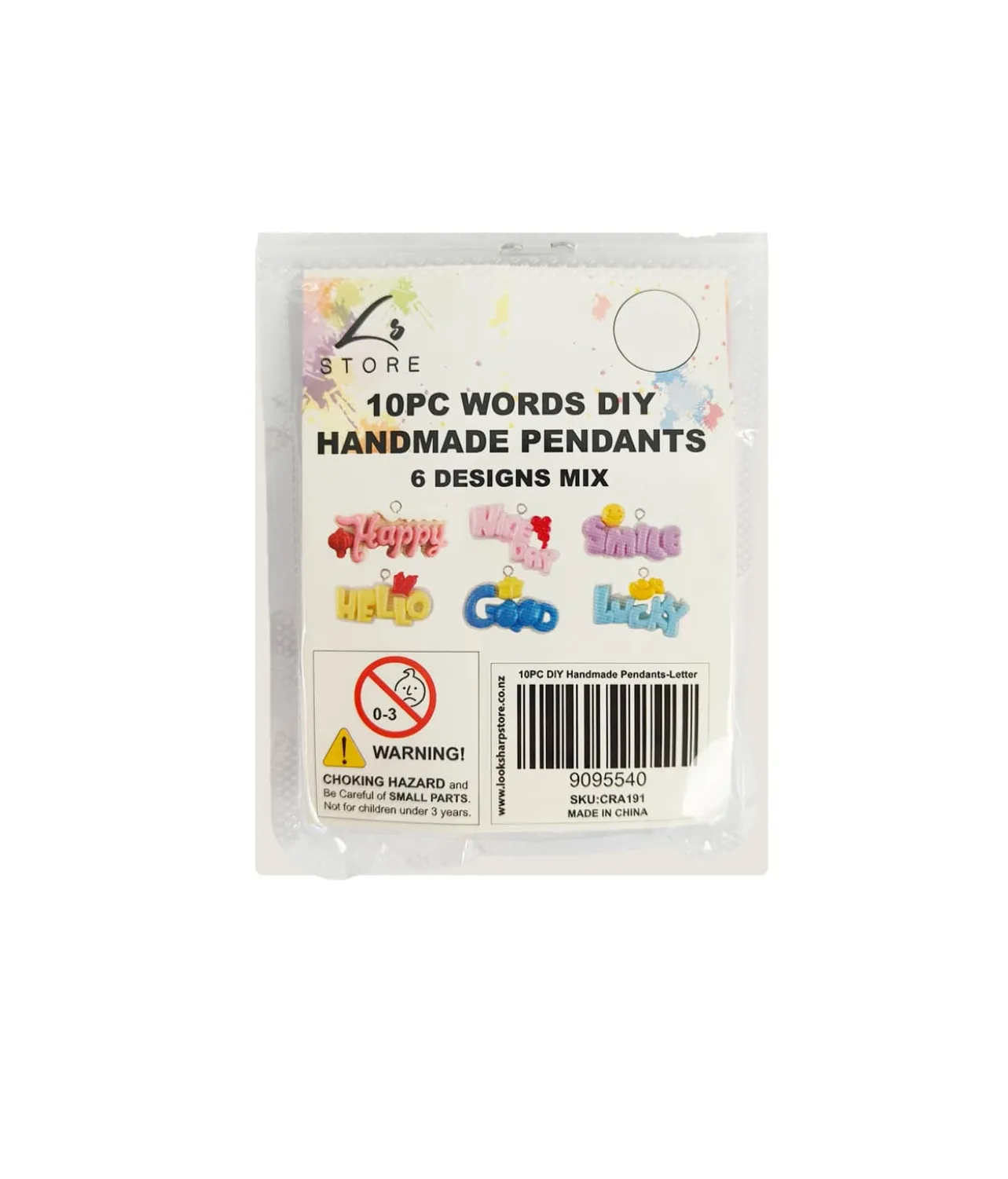 Words DIY Handmade Pendants 10pc