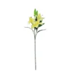 Yellow Big Lily 3 Head 82cm
