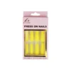 Yellow Glitter Press On Nails 24pc