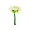Yellow 5 Head Peony Bunch 30cm
