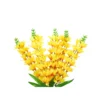 Yellow Orchid Flower 5 Branch 67cm