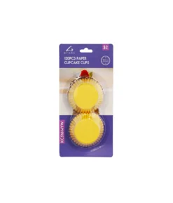 Yellow Paper Cupcakes Cups 120pc 9cm