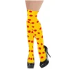 Yellow Party Stocking with Red Polka Dots