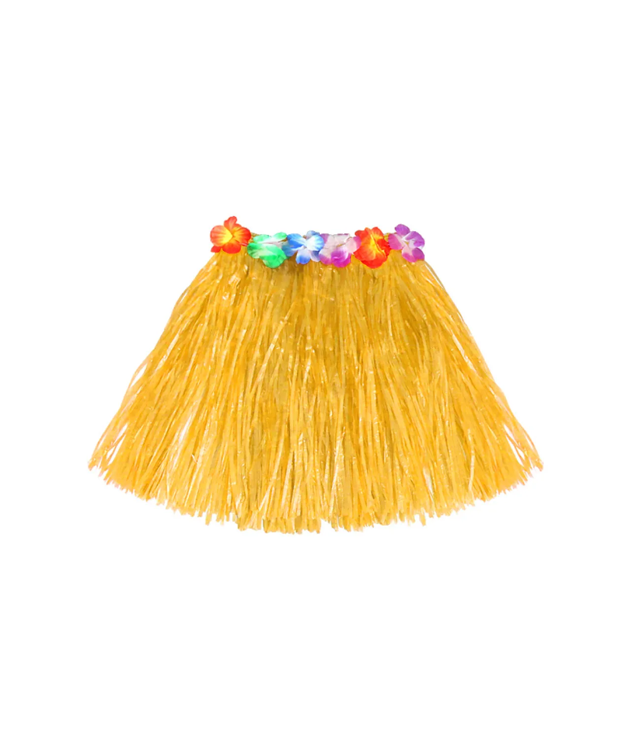 Yellow Short Hula Skirt 40cm